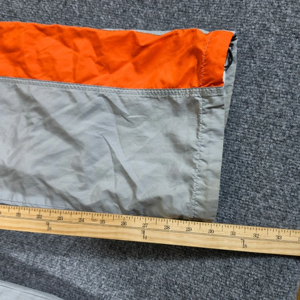 Y2K Nike Vintage Tracksuit Mens Large Grey Orange Full Zip Windbreaker Pants Set